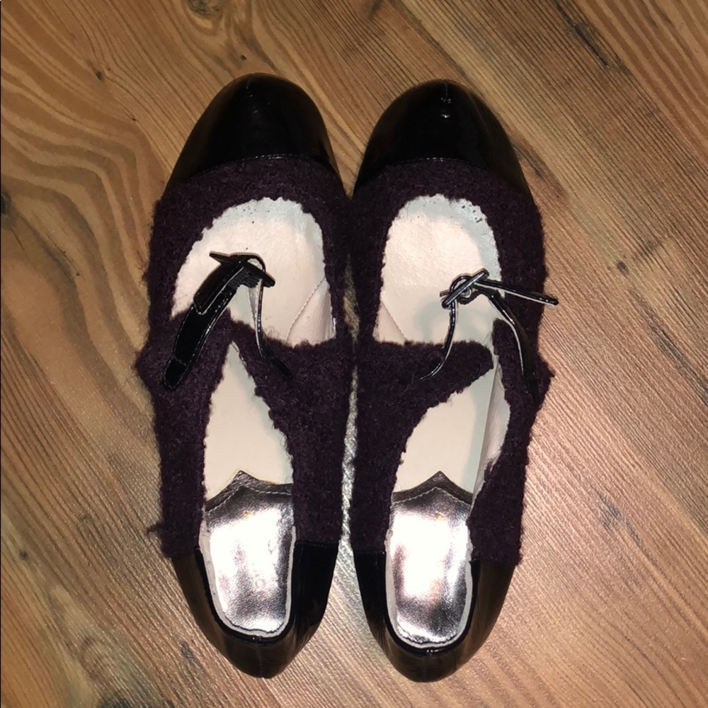 Anthropologie All Black Mary Janes sz 39.5 - Picture 3 of 11